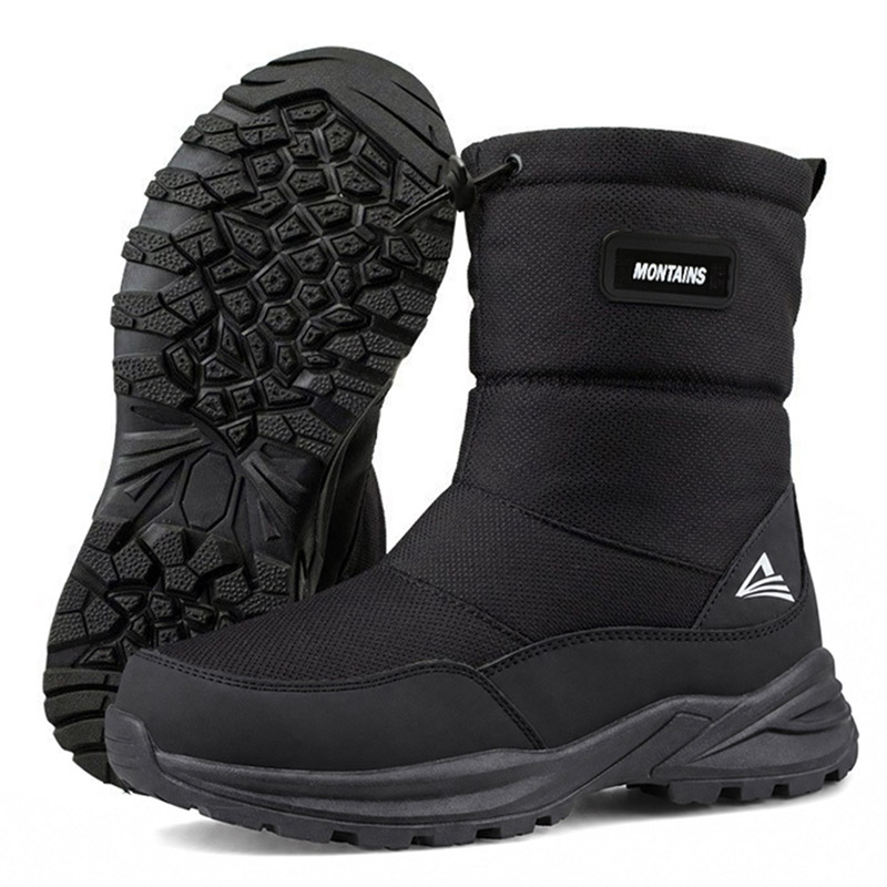 Men'S Shoes Water Resistant - أحذية شتوية للرجال مبطنة بالفرو الدافئ،