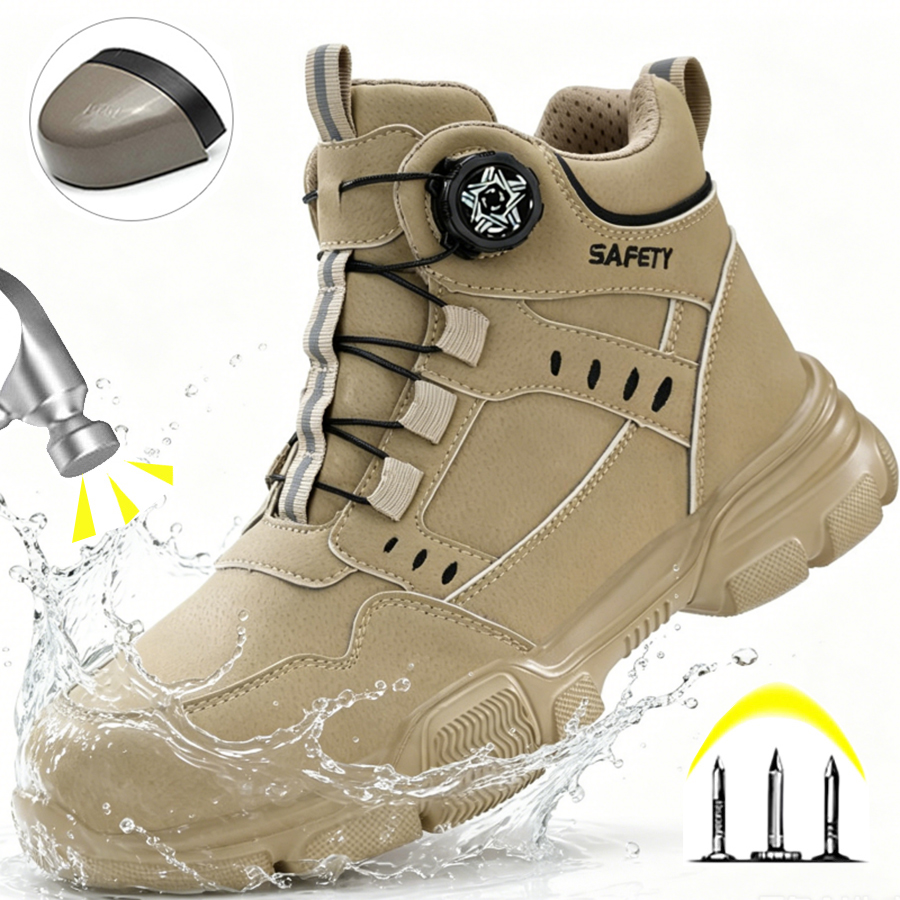 Men'S Shoes Water Resistant - أحذية عمل رجالية بمقدمة فولاذية لعيد