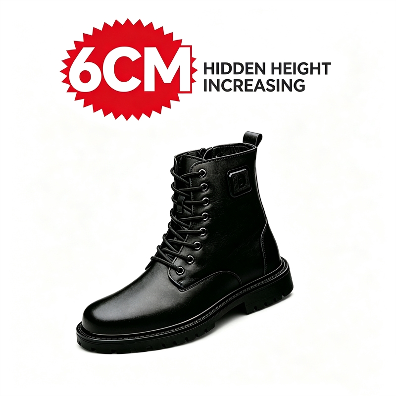 أحذية رجالية جلدية لزيادة الطو - مراجعة Men'S Shoes Increase Height وسعره